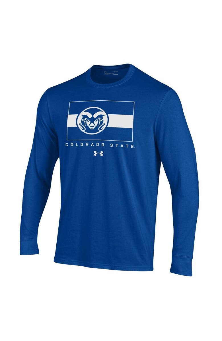 Under Armour Men's Under Armour Royal Colorado State Rams State Sideline Performance Long Sleeve T-Shirt, Alternate, color, 