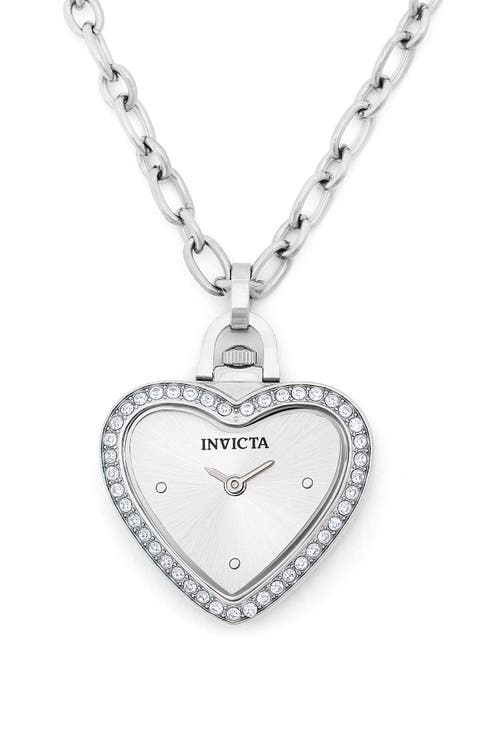 Mini Heart Pendant Chain Watch, 27.5mm