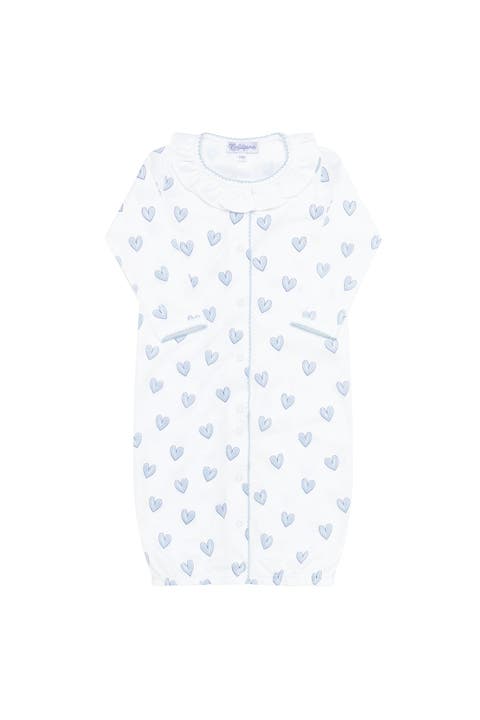 Blue Heart Print Converter Gown - Baby