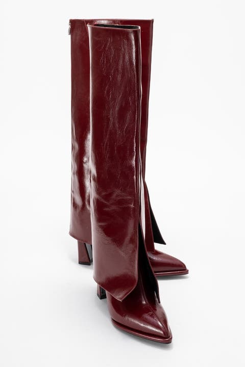 Aja Block Heel Convertible Knee High Boot