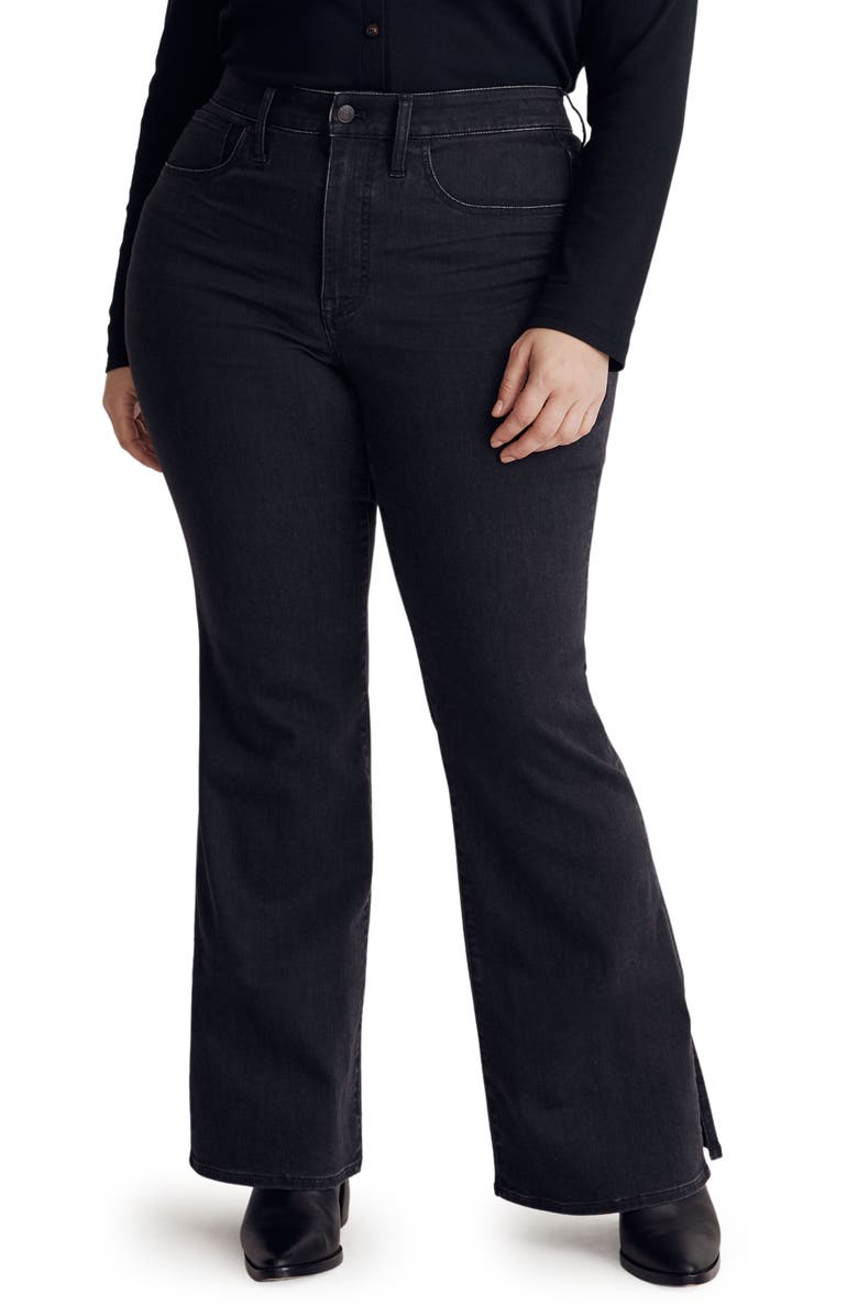 Madewell High Waist Split Hem Skinny Flare Jeans, Main, color, 