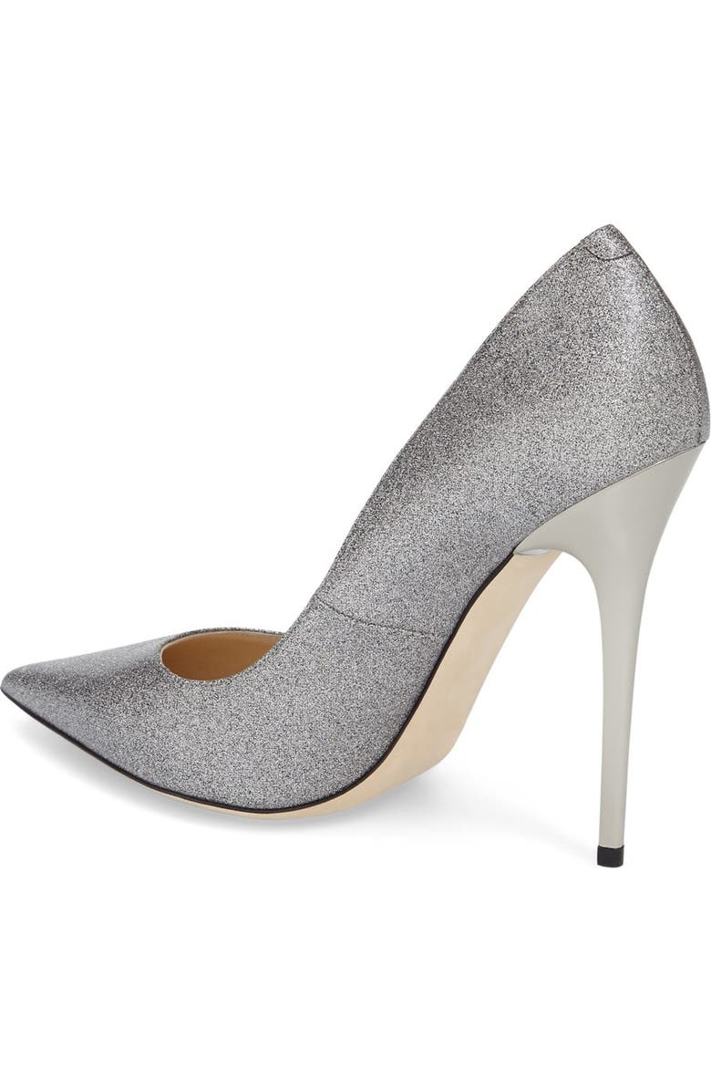 Jimmy Choo 'Anouk' Glitter Pointy Toe Pump, Alternate, color,