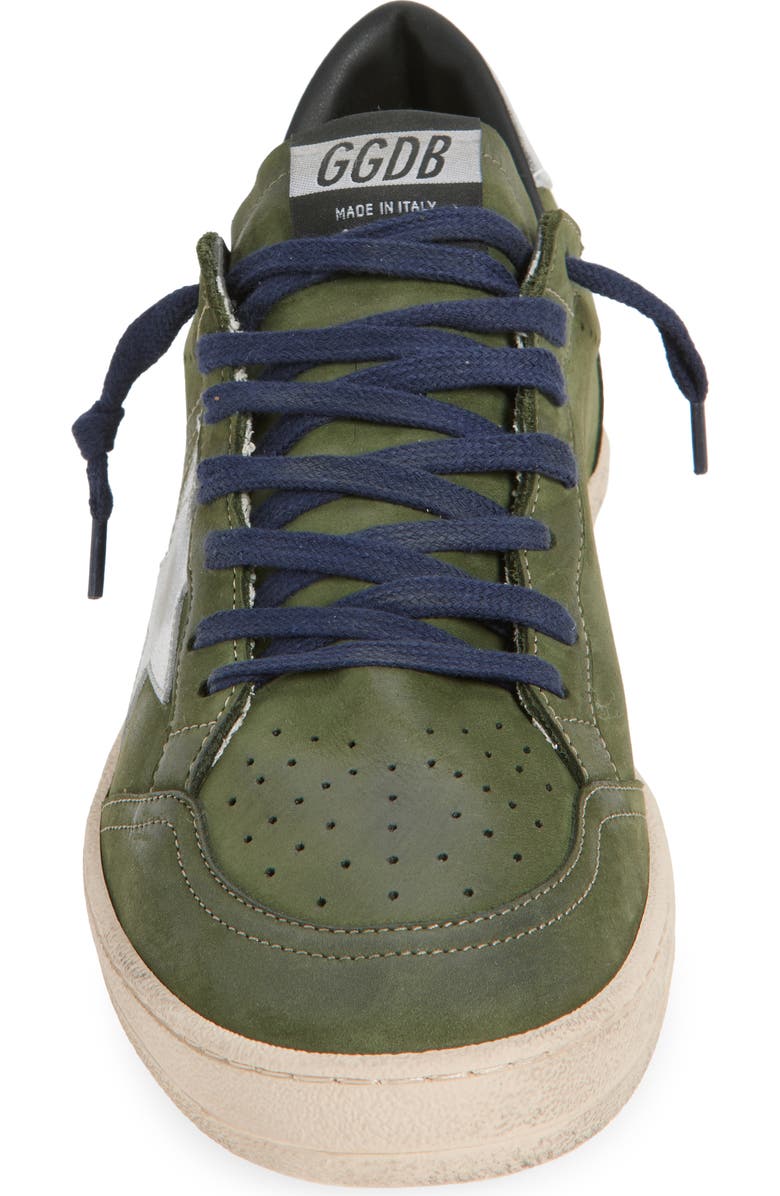 Golden Goose Ball Star Sneaker, Alternate, color, Green/Silver