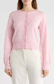 Love By Design Valerie Faux Pearl Cardigan