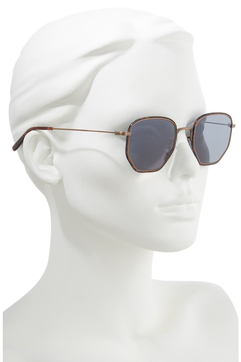 Alland 50mm Sunglasses, Alternate, color, BROWN TORT