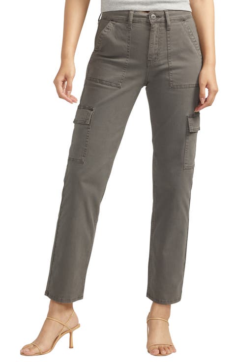 Suki Curvy Straight Leg Cargo Pants