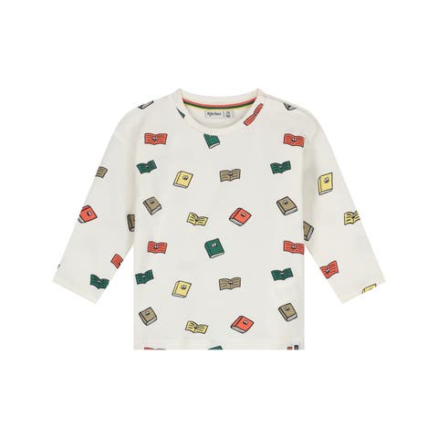 Bright Book Print Long Sleeve Tee (baby)