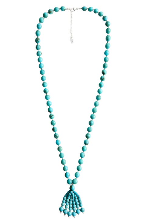 Beaded Tassel Necklace