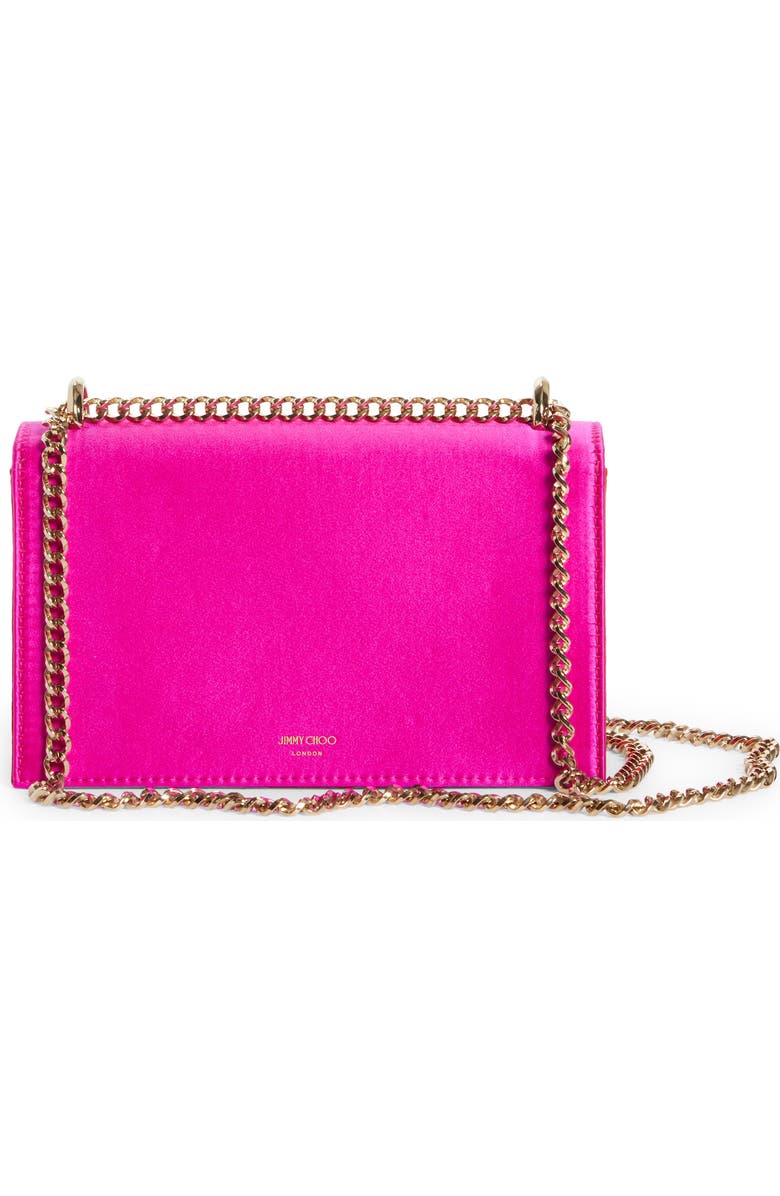 Jimmy Choo Avenue Bohemia Satin Shoulder Bag, Alternate, color,