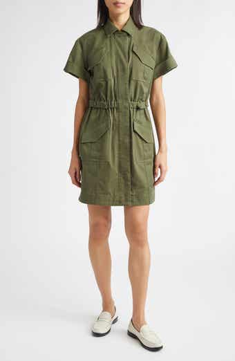 Clotilde Cotton Blend Utility Dress