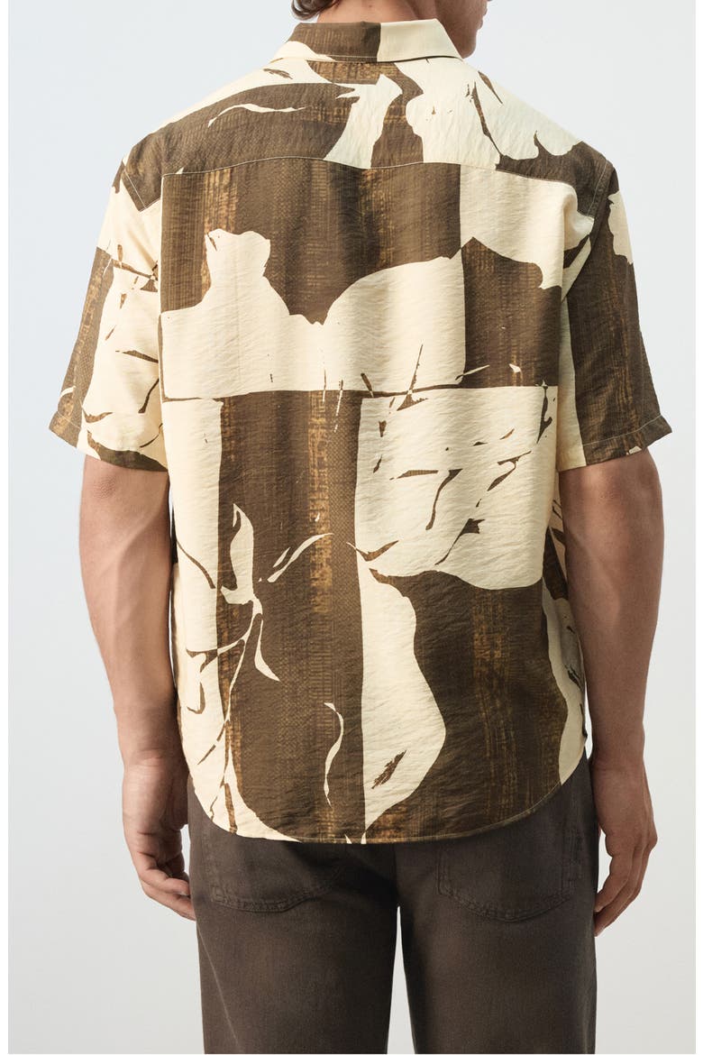 Regular Fit Short Sleeve Button-Up Shirt, Alternate, color, VANILLA