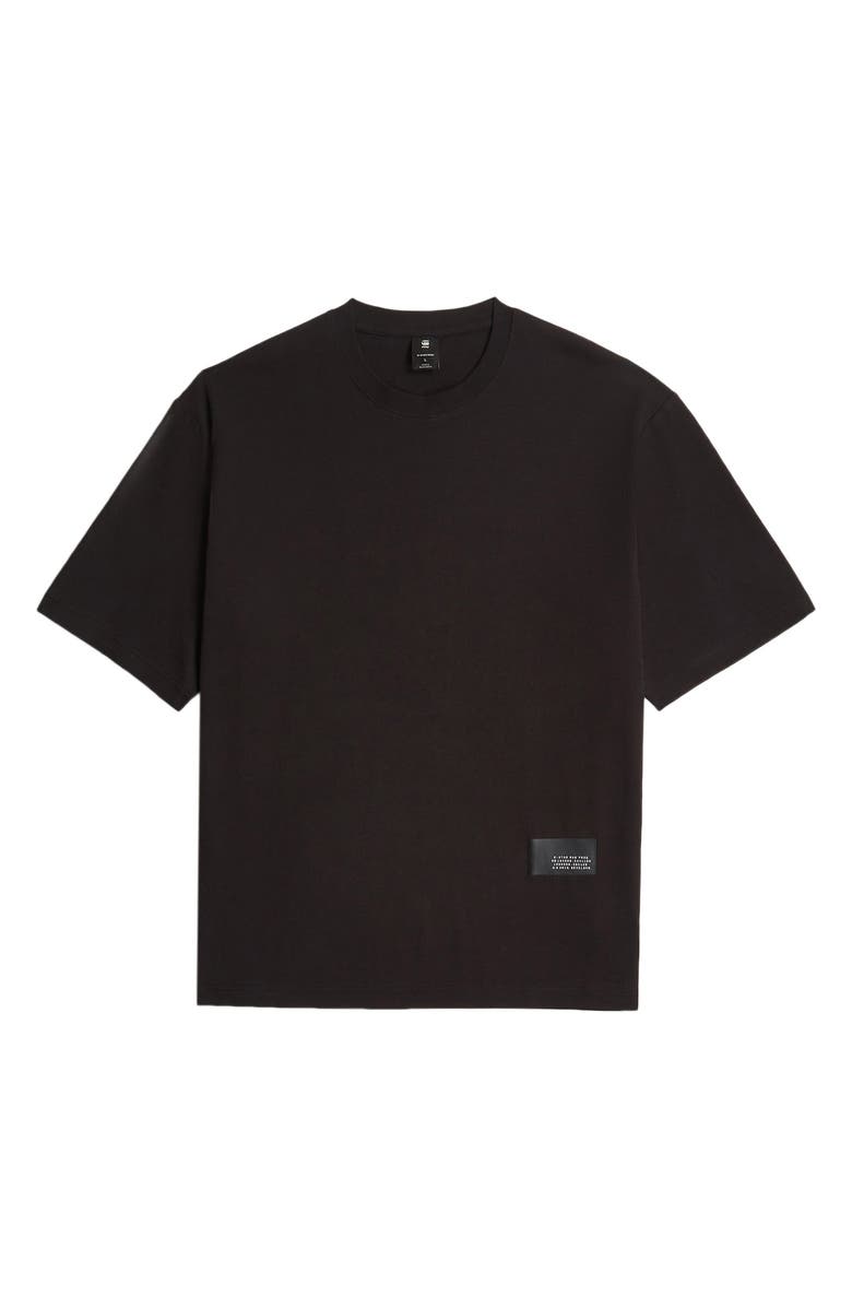 G-STAR Badge Boxy Organic Cotton T-Shirt, Main, color, Dk Black