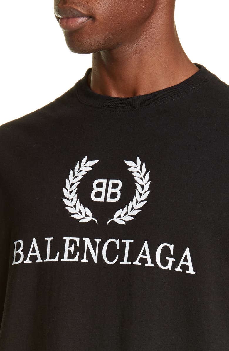 Balenciaga New BB Logo T-Shirt, Alternate, color, 