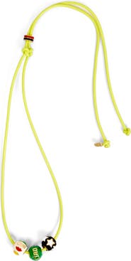 Clare V. Beaded Cord Necklace