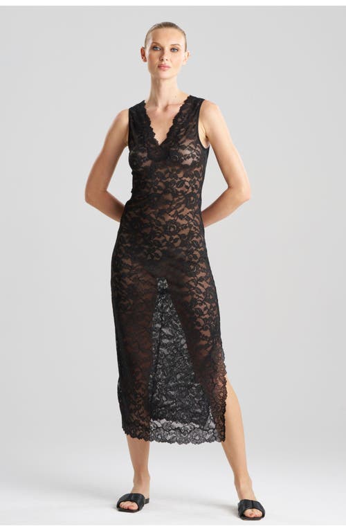 Natori Peony Gown In Black