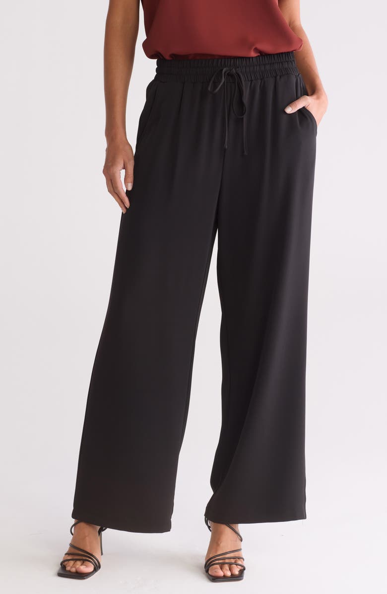 MELLODAY Wide Leg Drawstring Pants, Main, color,