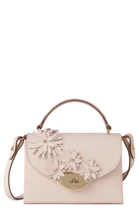ハンドバッグ MULBERRY Woman Handbag Pink RL8803205 J002 Mulberry Pink Small Lily Leather Crossbody Bag Metal Pony
