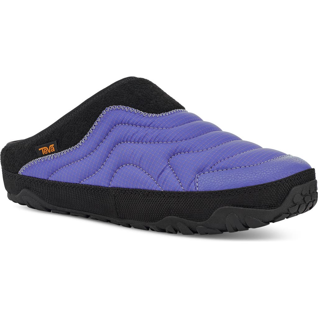 Teva Reember Terrain Quilted Water Repellent Mule In Blue
