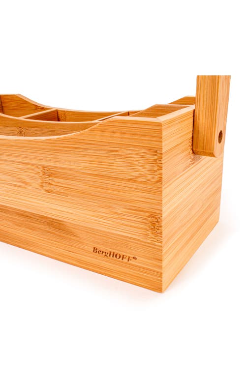 Berghoff Bamboo 2-pc. Tea Box Flatware Caddy Set In Beige