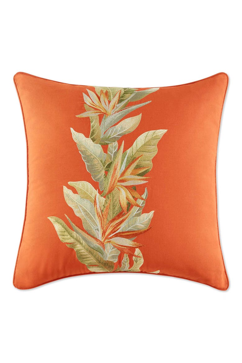 Birds of Paradise Accent Pillow, Main, color, SPICE