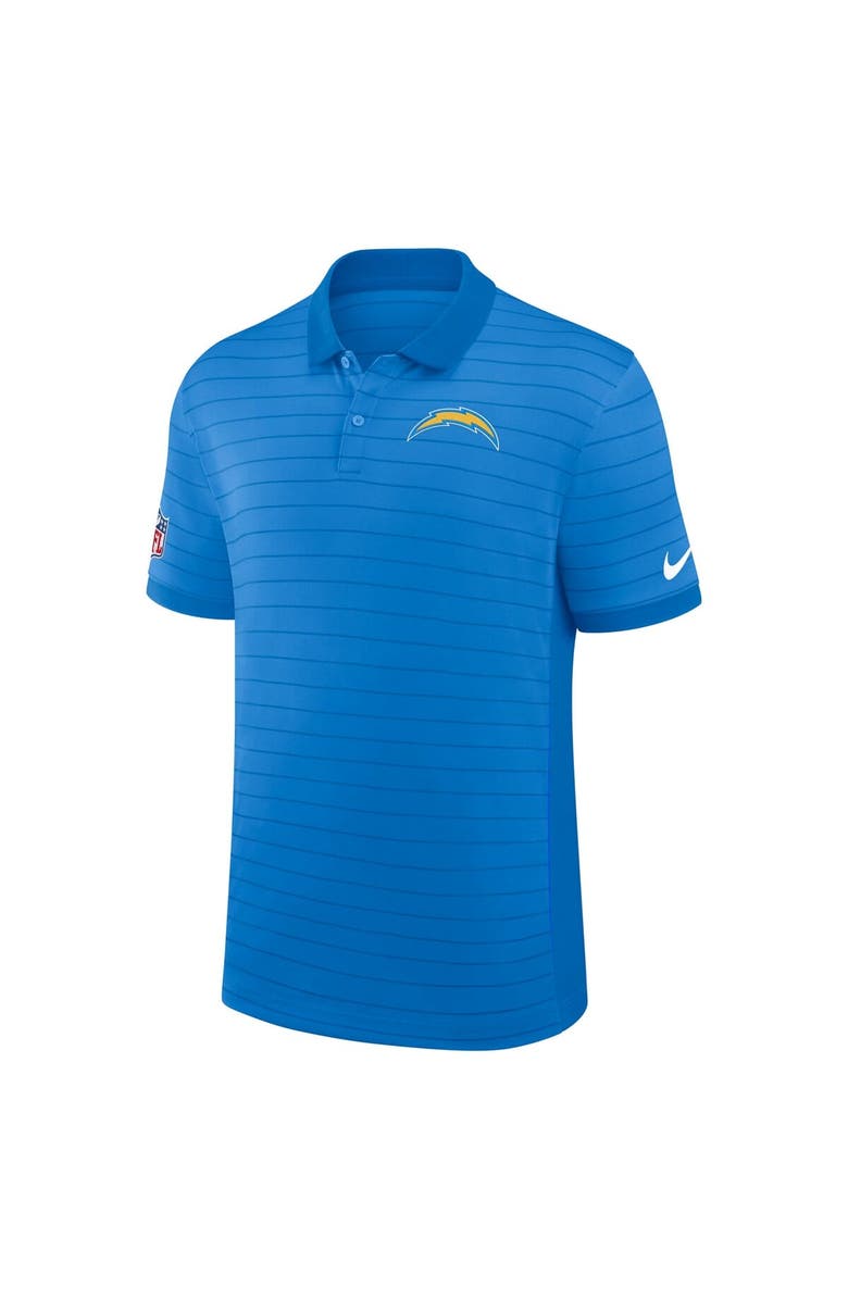 Nike Men's Nike Powder Blue Los Angeles Chargers Sideline Victory Stripe Performance Polo, Alternate, color, Powder Blue