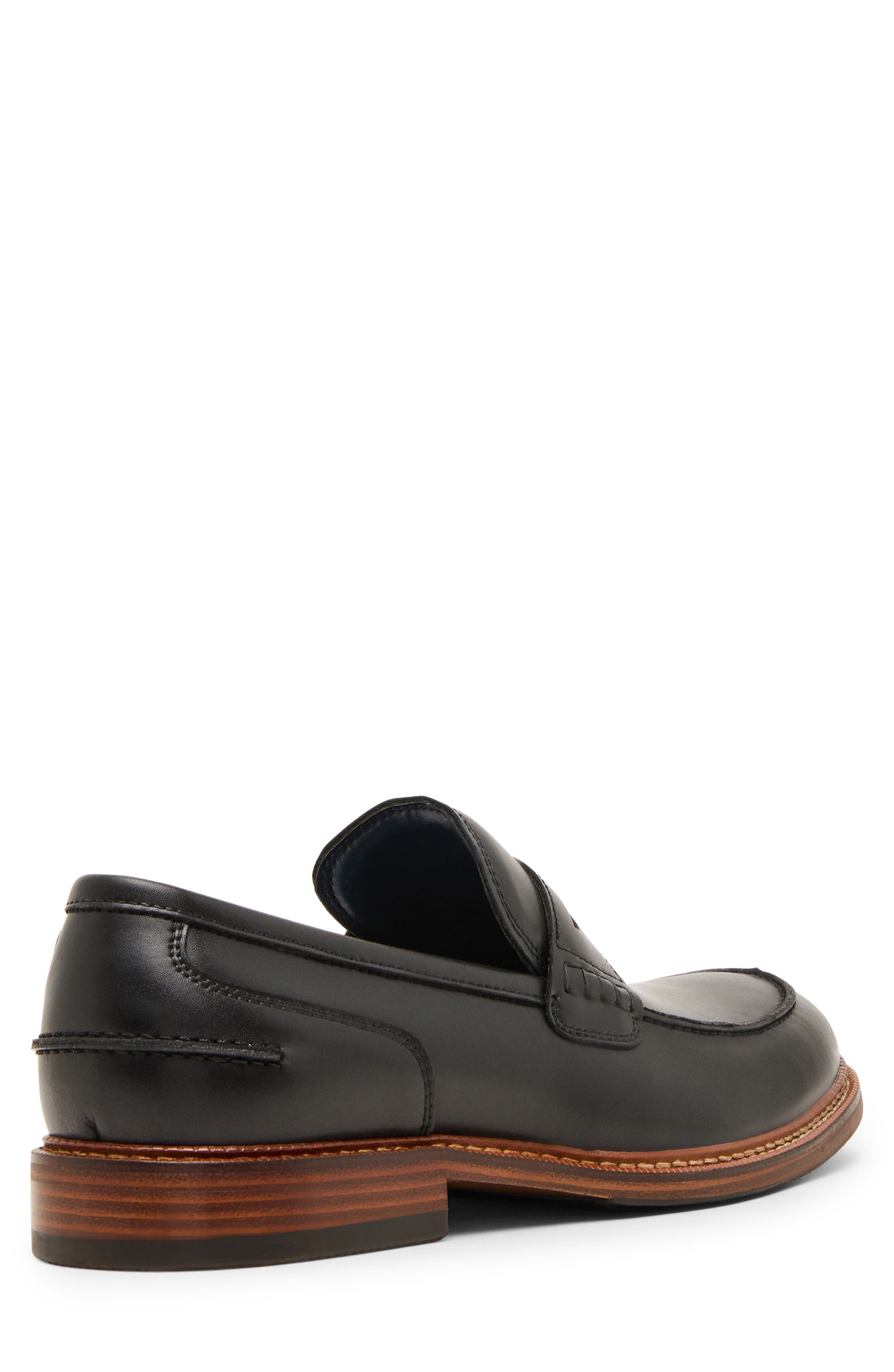 Eastin Leather Penny Loafer, Alternate, color, BLACK