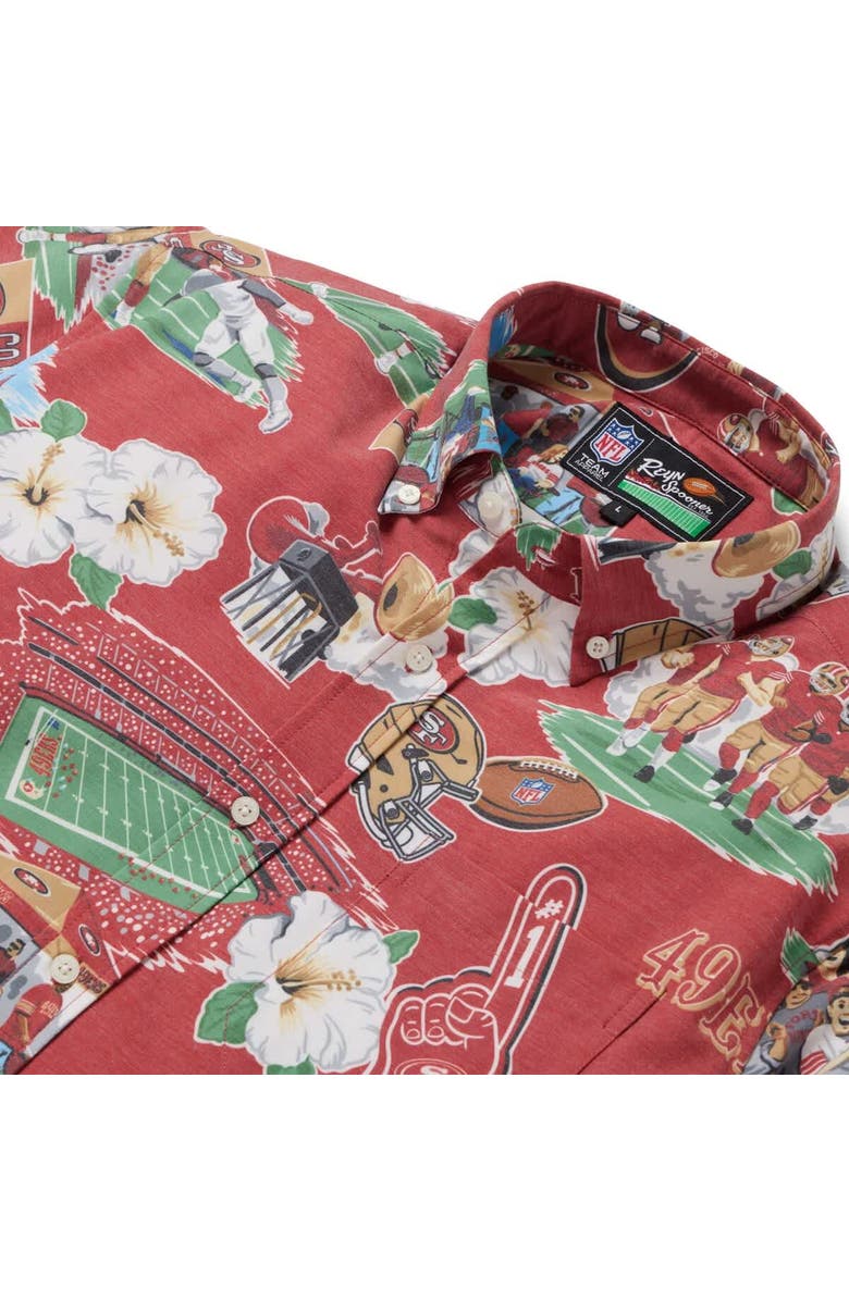 Reyn Spooner Men's Reyn Spooner Red San Francisco 49ers Scenic Button-Down Shirt, Alternate, color, Red