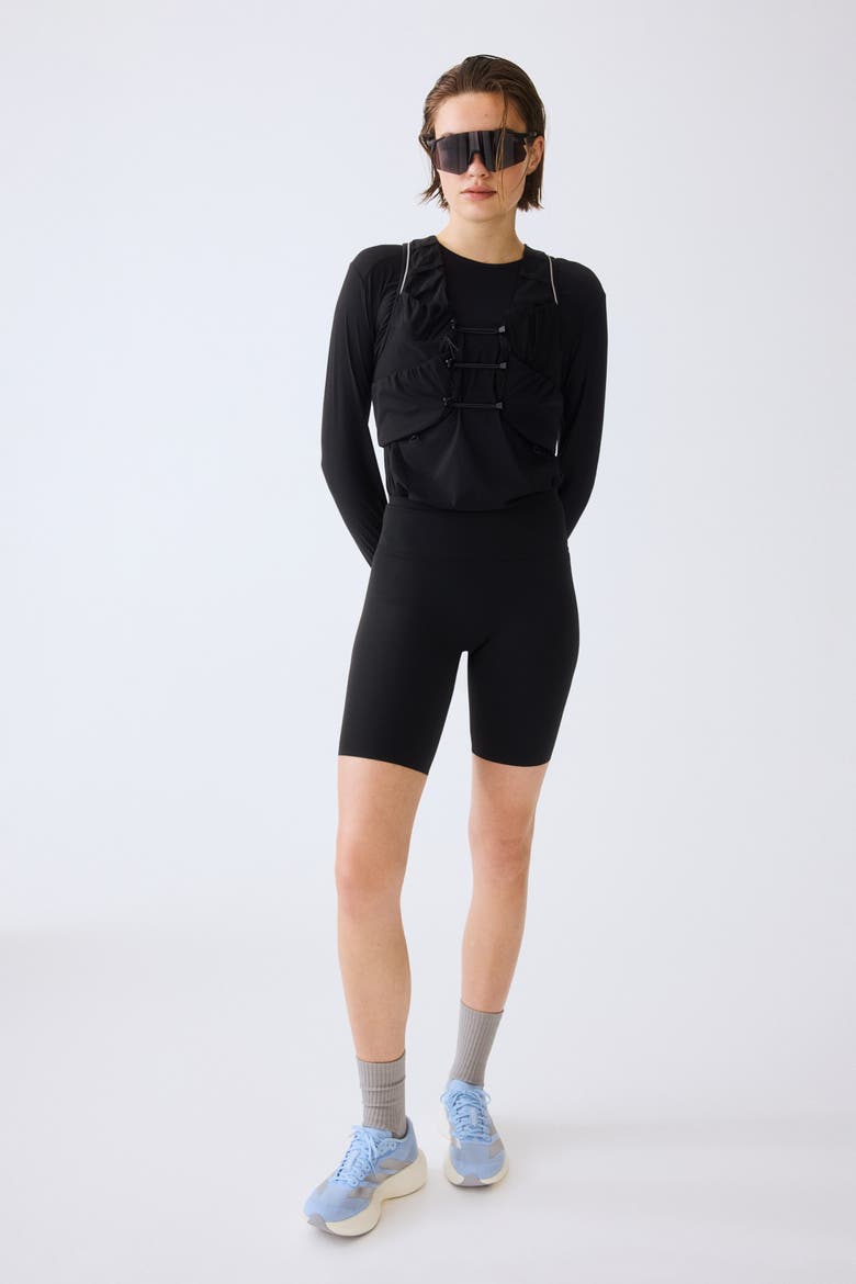 Running Bike Shorts With Shapemove, Alternate, color, Black