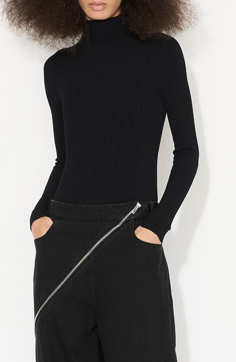 Alaïa High Neck Body, Main, color, Noir Alaia