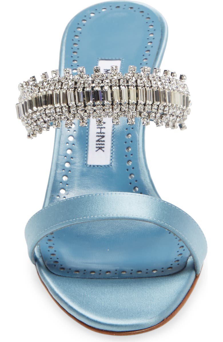 Manolo Blahnik Sako Crystal Embellished Sandal, Alternate, color,
