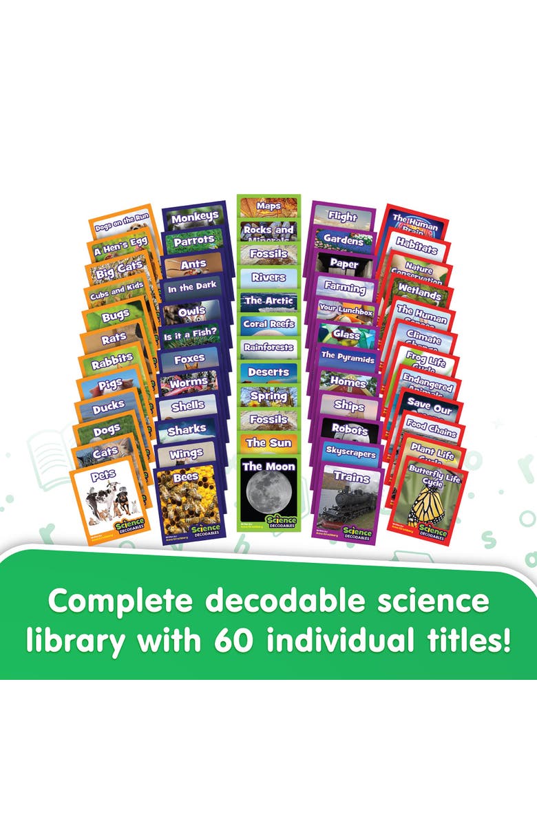 Junior Learning Science Decodables Nonfiction Boxed Educational Learning Set, Alternate, color, Multicolored