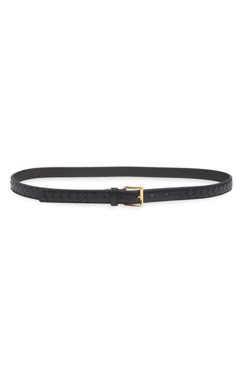 Intrecciato Leather Belt