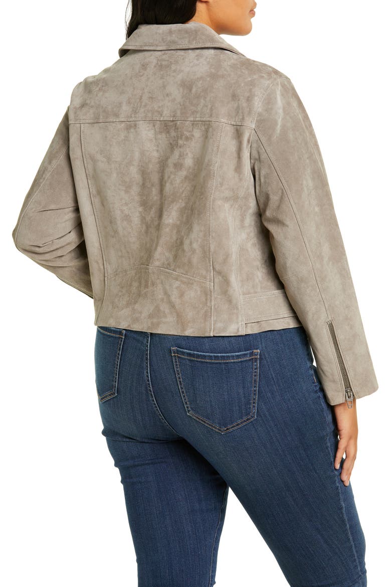 Suede Moto Jacket, Alternate, color, ROCK THE BOAT