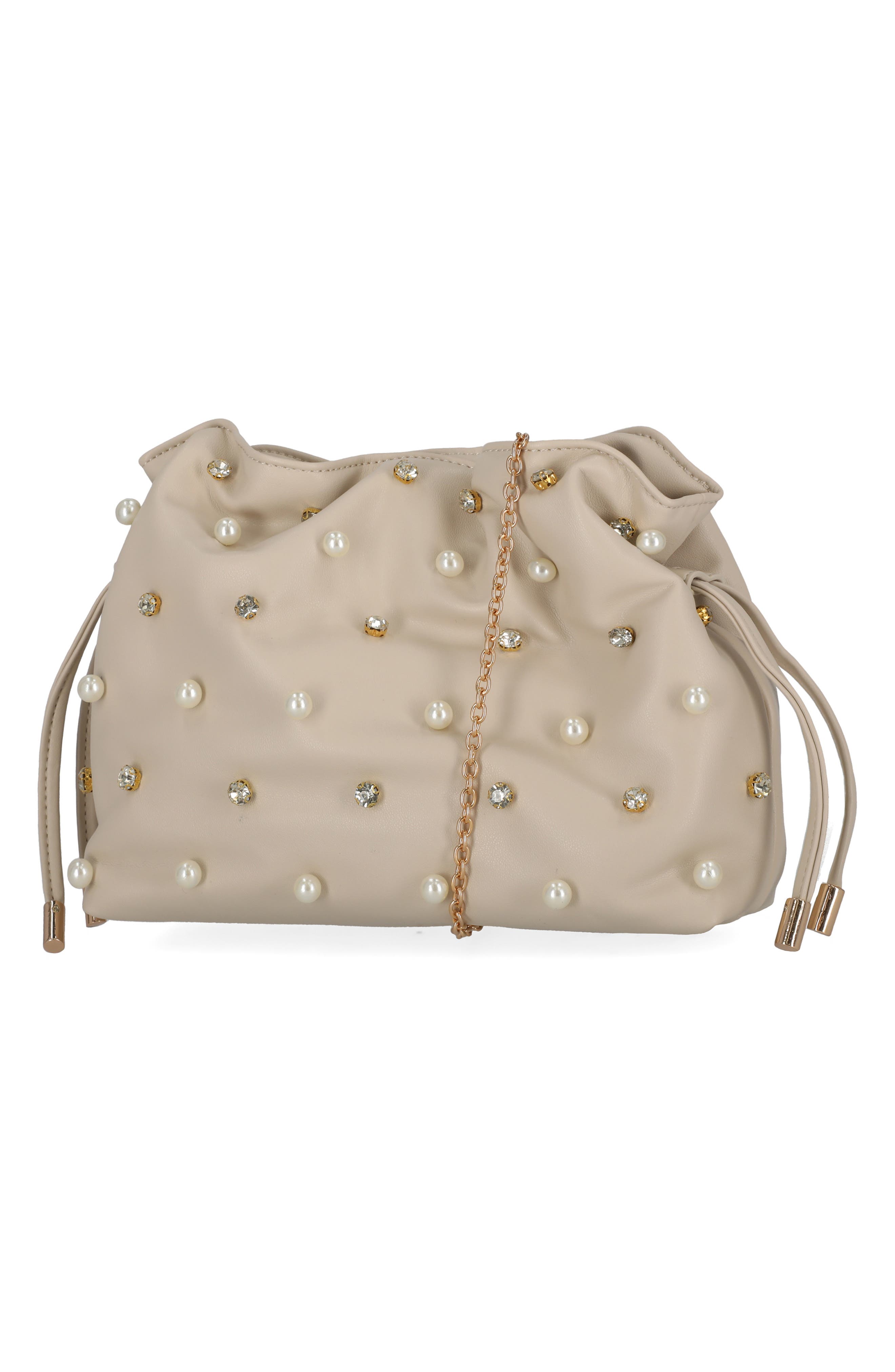 Luca Studded Drawstring Big, Alternate, color, BONE