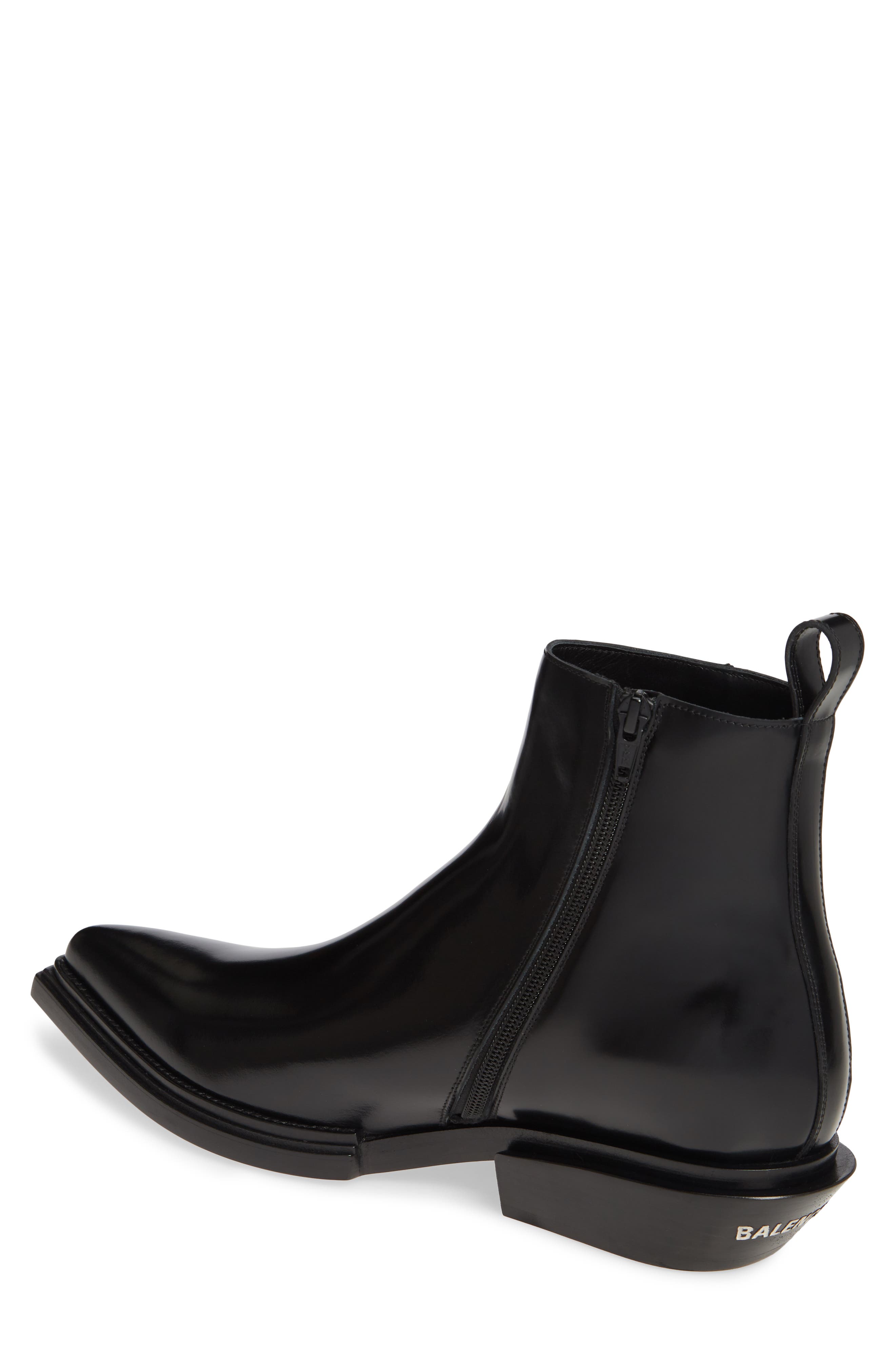 Balenciaga Santiag Zip Boot, Alternate, color, 