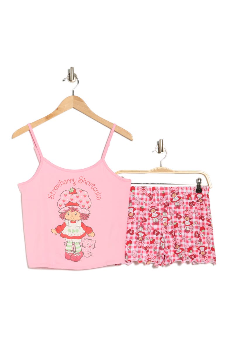 Camisole & Shorts Pajamas, Alternate, color, PINK