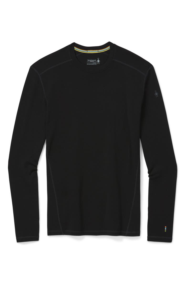 Smartwool Merino 250 Base Layer Long Sleeve Crewneck Shirt, Alternate, color, Black