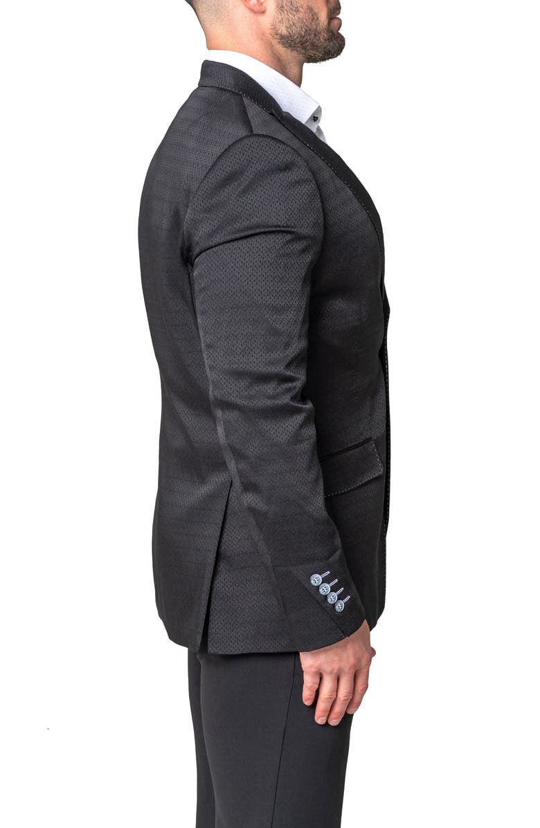 Maceoo Descartes Still Black Sport Coat, Alternate, color, Black
