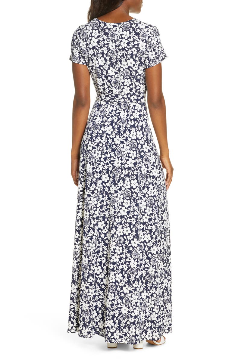 Eliza J Floral Print Maxi Dress, Alternate, color,