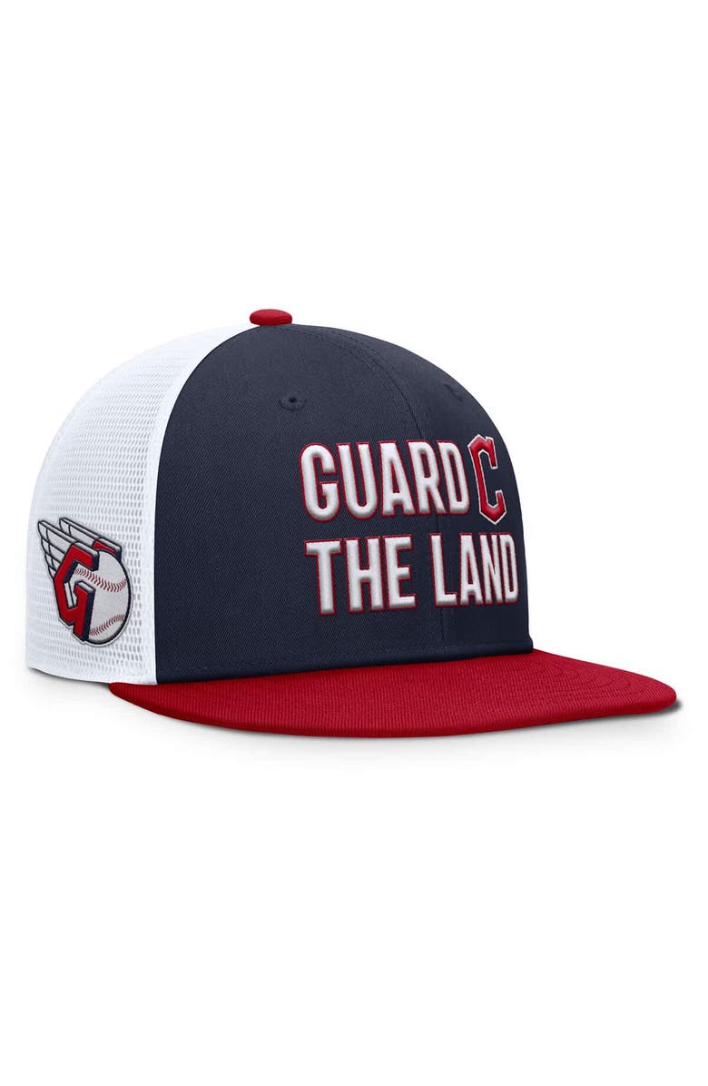 Nike Men's Nike Navy Cleveland Guardians Pro Trucker Snapback Hat, Main, color, Navy