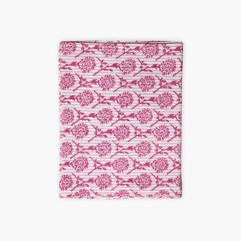 Nikhar - Pure Linen Hand-Printed Table Runner
