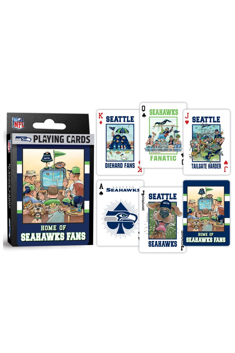 Seattle Seahawks Fan Deck Playing Cards, Alternate, color, Multicolor