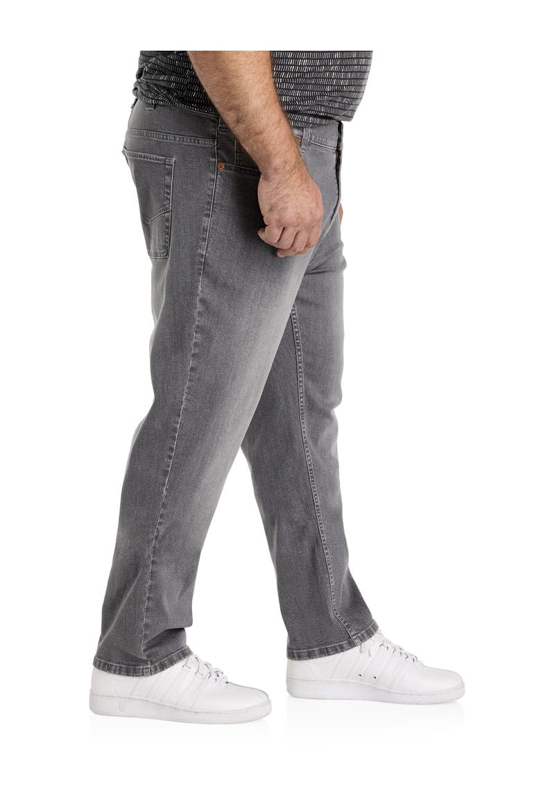 Big & Tall Grey Wash Tapered-Fit Jeans, Alternate, color, WASHED GREY