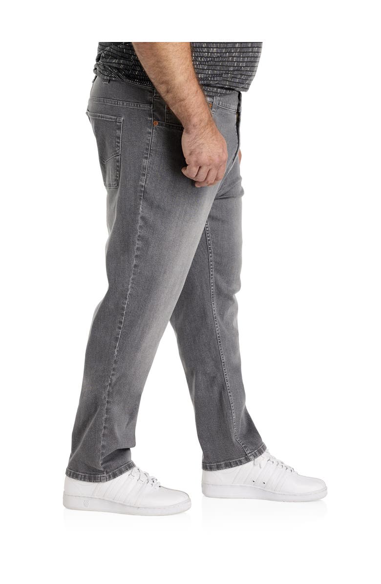 True Nation by DXL Big & Tall Grey Wash Tapered-Fit Jeans, Alternate, color, Washed Grey
