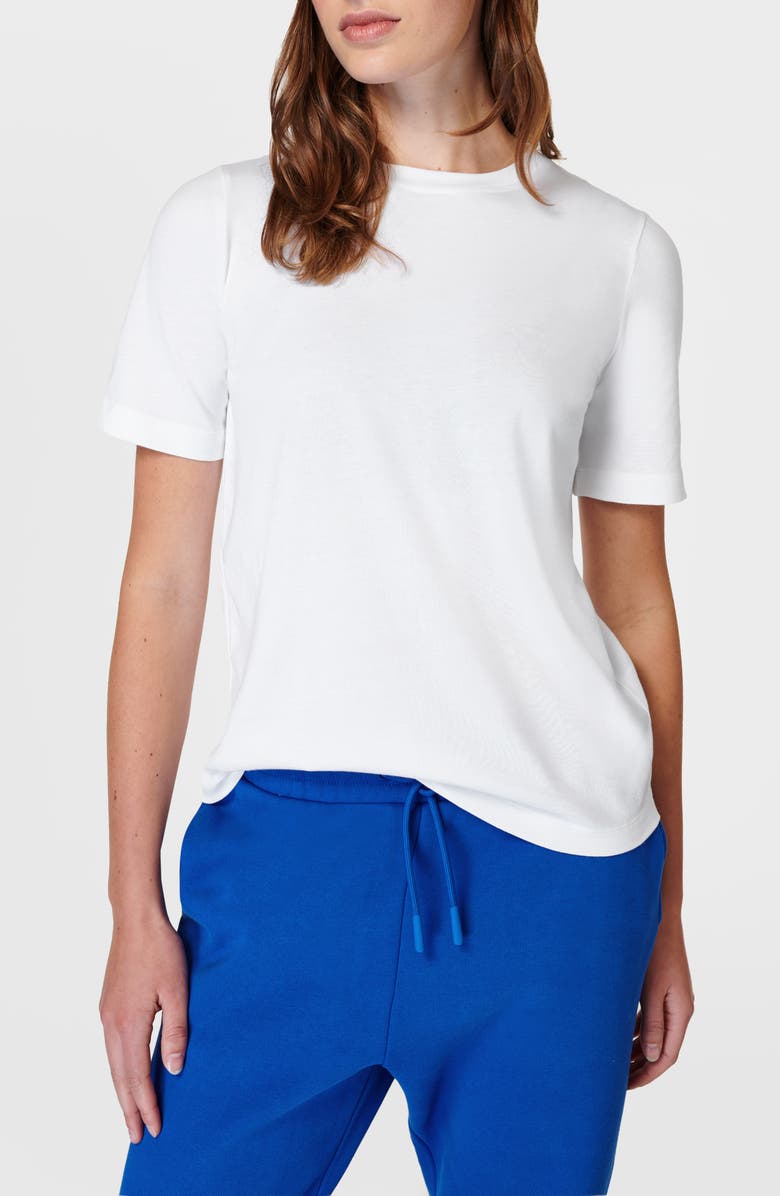 Sweaty Betty Essential Crewneck T-Shirt, Main, color, White