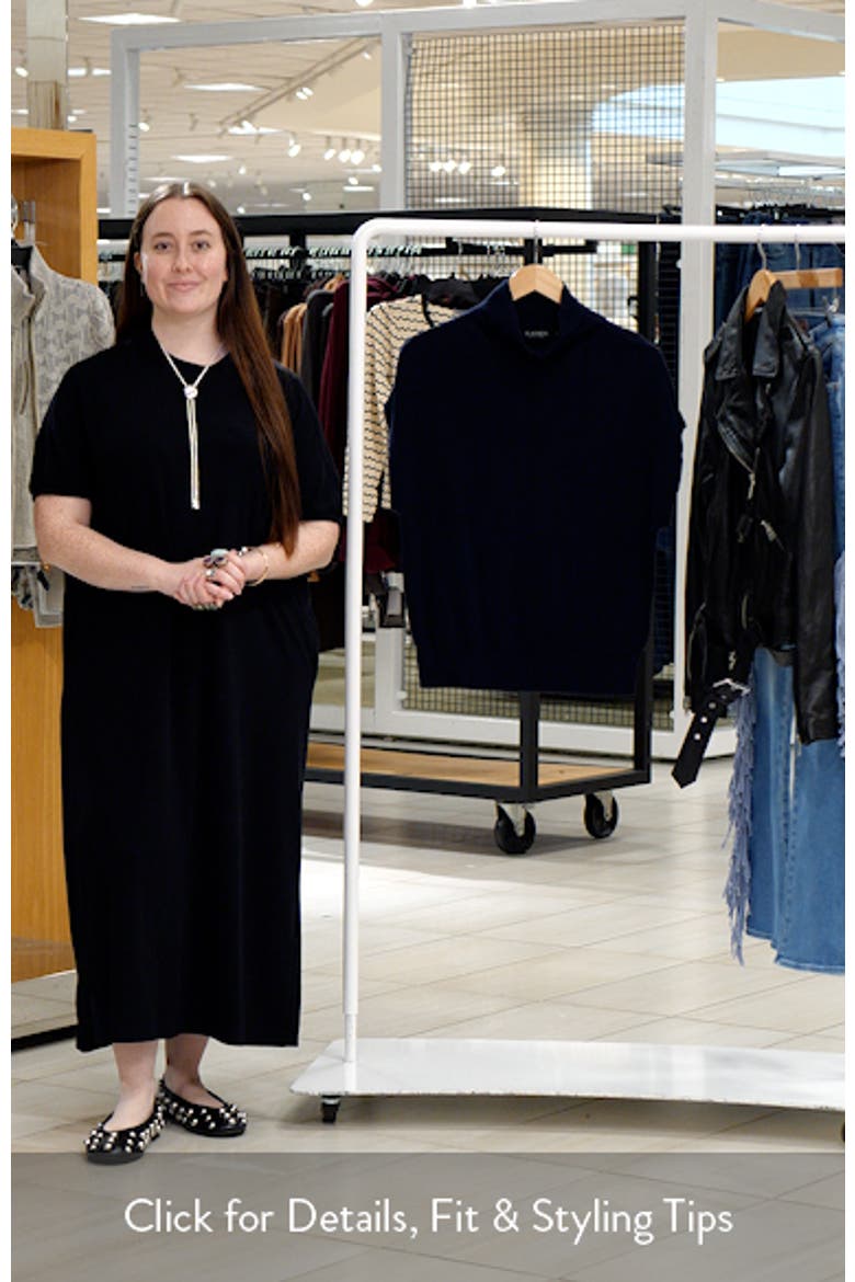 Cotton & Modal Cap Sleeve Mock Neck Top video