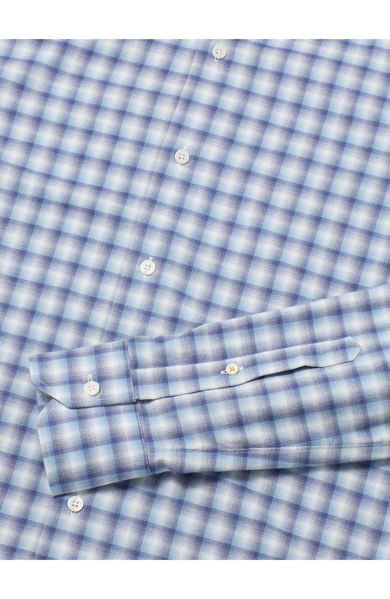 Robert Talbott Reynolds Ultra Light Weight Brushed Ombre Plaid Shirt, Alternate, color, Blue Multi