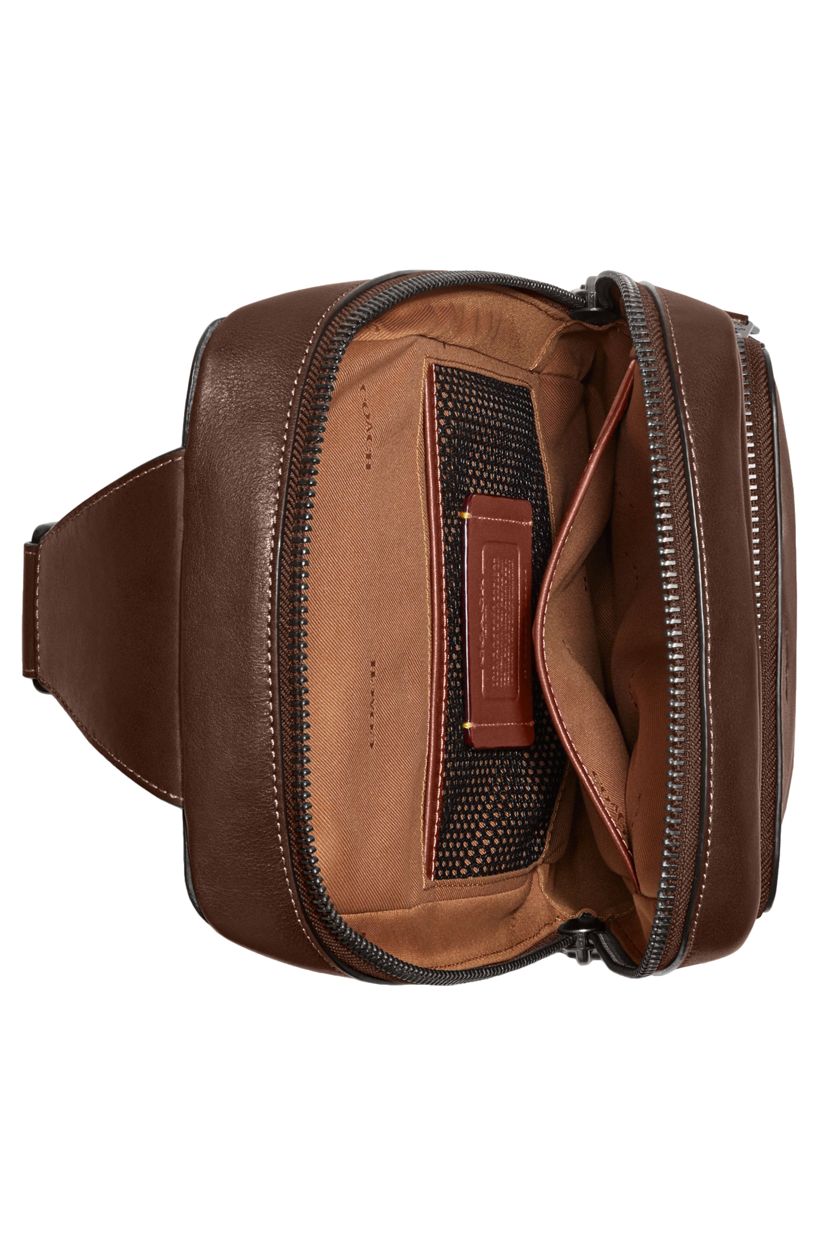 COACH Signature Gotham Leather Sling Pack, Alternate, color, 