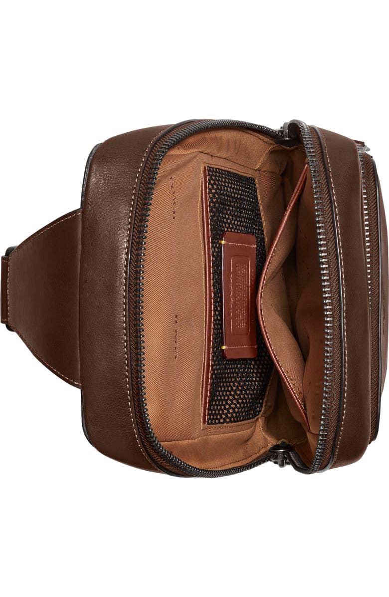 COACH Signature Gotham Leather Sling Pack, Alternate, color,