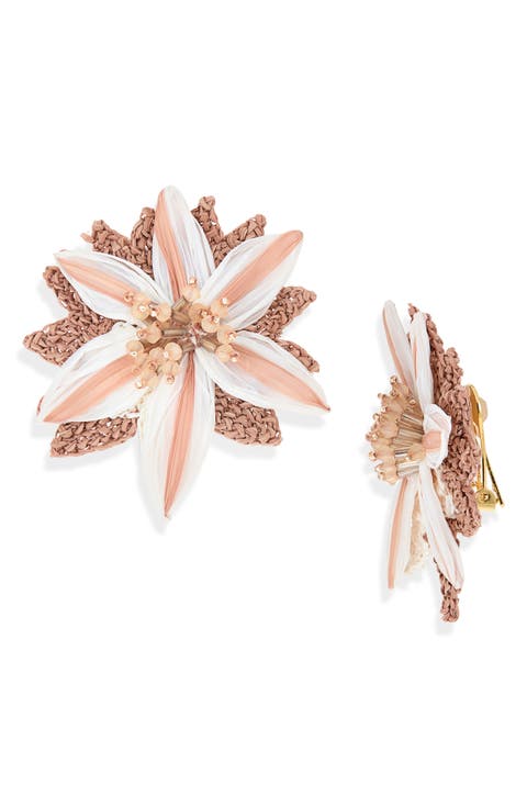 Beaded Lily Earrings